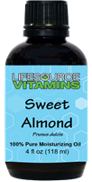 Sweet Almond Oil Carrier Oil- 4 fl oz-  LifeSource Essential Oils