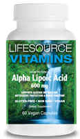Alpha Lipoic Acid - 600 mg - High Potency- 60 Vegan Capsules