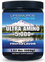 Ultra Amino 5,000 -  Amino Acid Complex - Fruit Flavor- 1.32 lbs