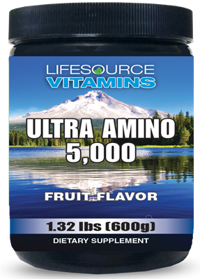 Ultra Amino 5,000 -  Amino Acid Complex - Fruit Flavor- 1.32 lbs