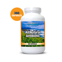 Antibiotic - All Natural & Safe - 360 Caps - Proprietary Formula - FAMILY SIZE