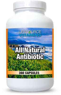 Antibiotic - All Natural & Safe - 360 Caps - Proprietary Formula - FAMILY SIZE