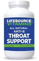 Throat Support - Anti-B - All Natural & Safe - 90 Caps - Proprietary Formula