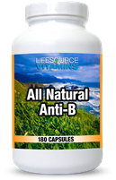 ANTI-B - All Natural Antibiotic - 180 Caps - Proprietary Formula - VALUE SIZE