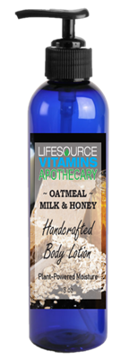 LifeSource Apothecary - Handcrafted Body Lotion - Oatmeal, Milk & Honey 8oz