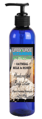 LifeSource Apothecary - Handcrafted Body Lotion - Oatmeal, Milk & Honey 8oz