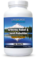 Arthritis Relief & Joint Rebuilder (VEGAN) 100 Tablets - Proprietary Formula