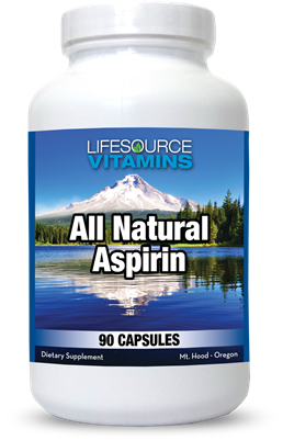 Aspirin - All Natural - Pain-Ease - 90 Capsules - Proprietary Formula - White Willow Bark