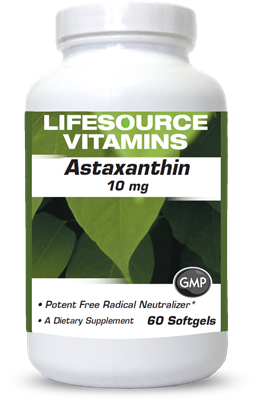 Astaxanthin 10 mg - 60 Softgels - Non GMO