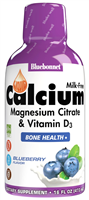 Bluebonnet's Liquid Calcium Magnesium Citrate Plus Vitamin D3 16 fl oz- Blueberry