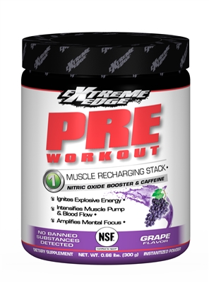 Bluebonnet Extreme Edge Pre Workout Formula  0.66 lb Vigorous Grape