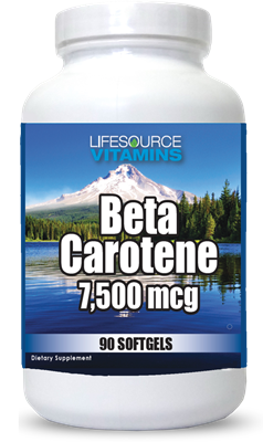 Beta Carotene 7,500 mcg RAE (25,000 IU) - 90 Softgels - Vitamin A