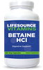 Betaine HCI - 1,296 mg (Betaine Hydrochloride) w/ Protease  - 120 Veg Capsules