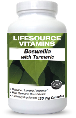 Boswellia 500 mg w/Turmeric - 120 Capsules- (Frankincense)