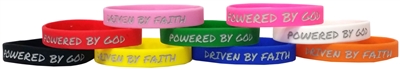 Driven by Faith & Powered By God Bracelet ~ RANDOM Single  Bracelet
