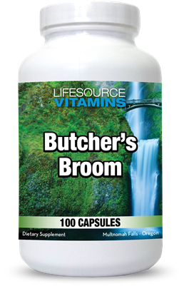 Butcher's Broom 500 mg - 100 Capsules