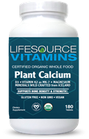 Plant Calcium (USDA Organic Icelandic Red Algae) - VALUE SIZE 180 Tablets