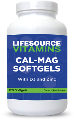 Cal-Mag Softgels -  with D3  and Zinc - Calcium & Magnesium - 120 Softgels