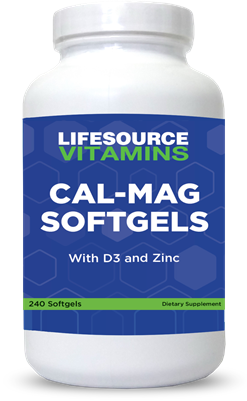 Cal-Mag Softgels - with D3 and Zinc - Calcium & Magnesium - 240 Softgels - VALUE SIZE