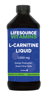 L-Carnitine 1,000 mg  Liquid - Pharmaceutical Grade  -16 oz. Citrus