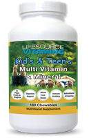 Kid's & Teen's Multivitamins & Minerals - 180 Chewable Tablets