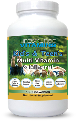 Kid's & Teen's Multivitamins & Minerals - 180 Chewable Tablets