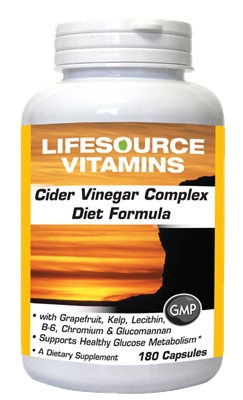 Cider Vinegar Diet Formula - 180 Capsules