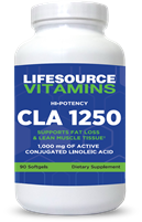 CLA  1250 mg - High Potency Conjugated Linoleic Acid - 90 Softgels