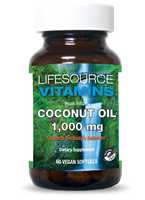 Coconut Oil Virgin & Certified Organic 1,000 mg softgels