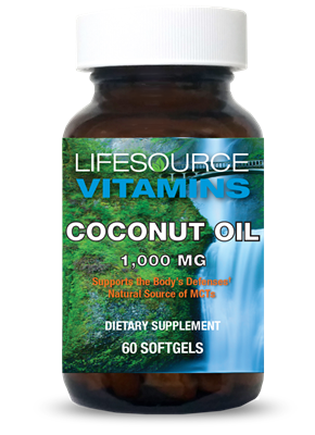 Coconut Oil Virgin & Certified Organic 1,000 mg softgels