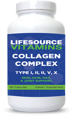 Multi Collagen Complex - 1500 mg - Type I-II-III-V-X - 90 Capsules