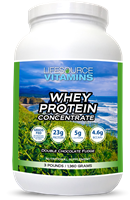 Whey Protein CONCENTRATE - Grass Fed - Double Chocolate Fudge - 3 lbs