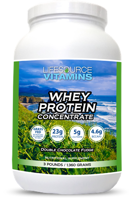 Whey Protein CONCENTRATE - Grass Fed - Double Chocolate Fudge - 3 lbs