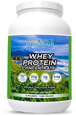 Whey Protein CONCENTRATE - Grass Fed - Double Chocolate Fudge - 3 lbs