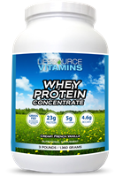 Whey Protein CONCENTRATE - Grass Fed - Creamy French Vanilla - 3 lbs