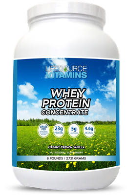 Whey Protein CONCENTRATE - Grass Fed - Creamy French Vanilla - 6 lbs.