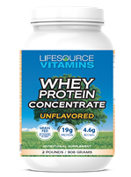 Whey Protein CONCENTRATE - Grass Fed - Unflavored - 2 lbs