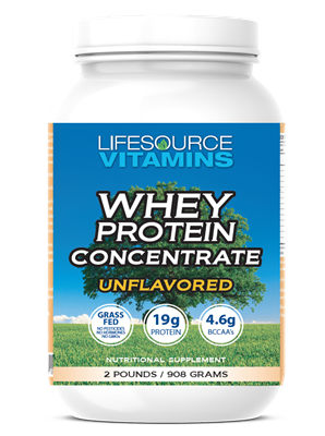 Whey Protein CONCENTRATE - Grass Fed - Unflavored - 2 lbs