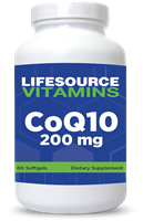 CoQ10 200 mg  - 60 Softgels - 2 Month Supply