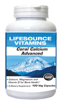 Calcium - Coral Calcium Advanced - 100 Veg Capsules