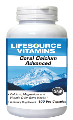 Calcium - Coral Calcium Advanced - 100 Veg Capsules