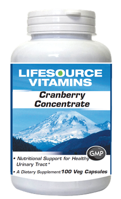 Cranberry Concentrate 750 mg - 100 Capsules