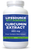 Curcumin Extract 665 mg from Standardized Turmeric Root Extract  -60 Veg Capsules