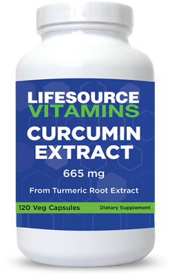 Curcumin Extract 665 mg from Standardized Turmeric Root Extract  -120 Veg Capsules  VALUE SIZE