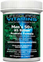 Men's 50+ - 85 Billion Probiotic Formula - 60 Vegetarian Capsules (50 Years+)