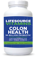 Colon Health Probiotics (50 Billion) - 30 Veg Capsules