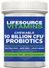 10 Billion CFU Chewable Probiotics - 30 Chewable Tabs - Cherry