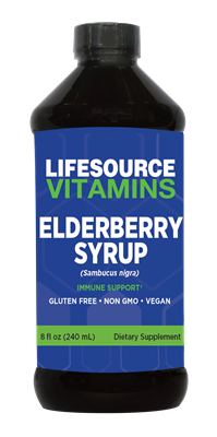 Elderberry Syrup (Sambucus nigra) Organic - 6,400 mg- 8 fl oz