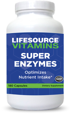 Super Enzymes - 180 Caps - Betaine HCI - VALUE SIZE