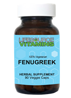 Fenugreek - 600 mg - ORGANIC - 90 Veggie Capsules